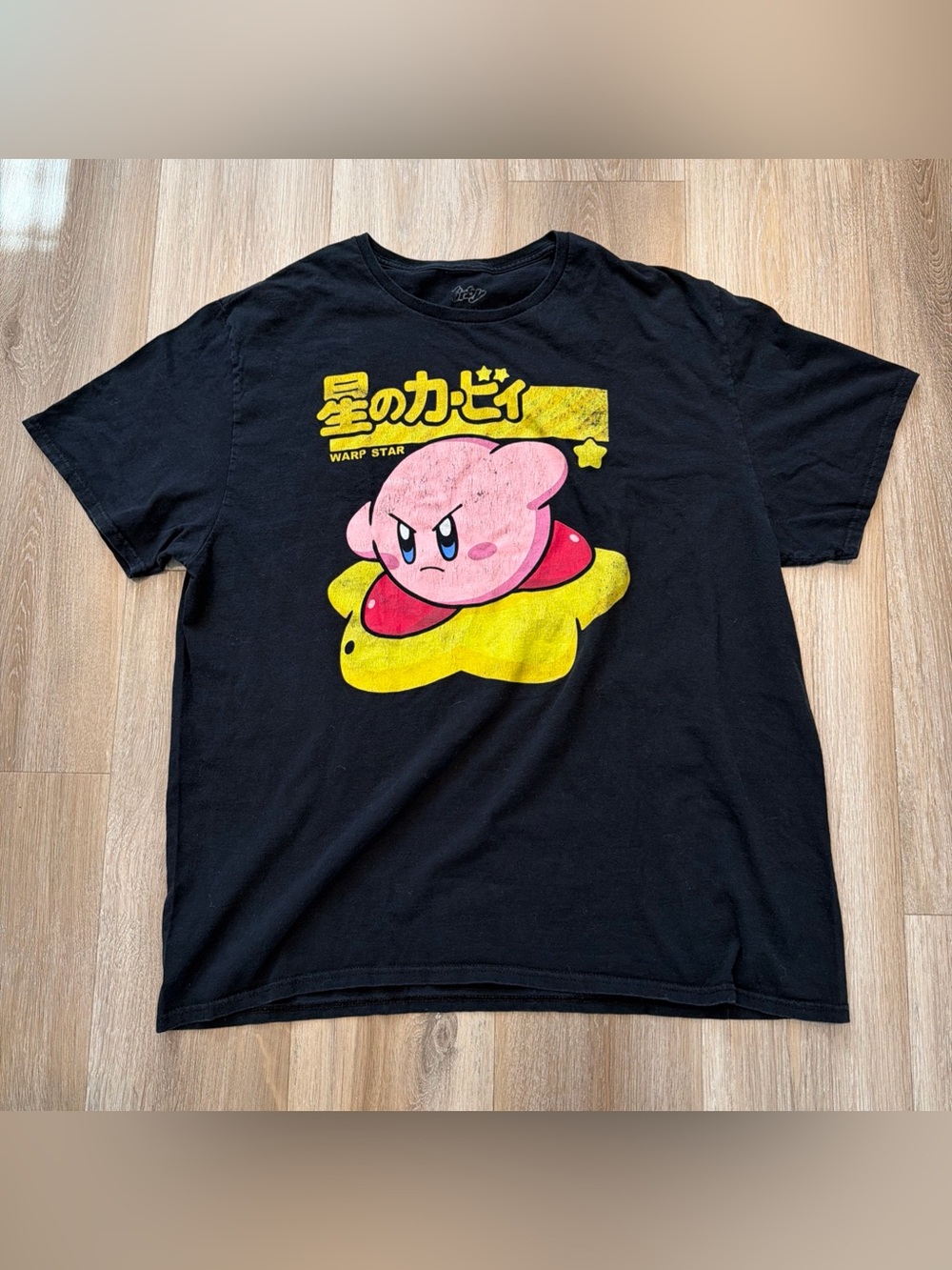 Kirby Shirt Short Sleeve Black Logo Men’s 2XL